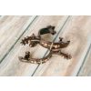 Showman Brown Steel SPURS with GOLD Studded CROSSES & COPPER Studs - Image 3