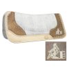 Showman Felt Bottom SADDLE PAD Laser Etched Hair-On Cowhide BARREL RACER 32"x31"