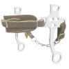 Showman Fleece Lined Leather Noseband HACKAMORE 7 1/2" Stainless Steel Cheeks