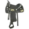 12" PONY SADDLE w/ Suede Leather Seat, Buckstich Lacing & Praying Cowboy Logo - Image 3
