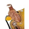 Double T 10" Hard Seat ROPER SADDLE with Rawhide Trim Cantle - Image 3
