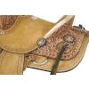 Double T 10" Hard Seat ROPER SADDLE with Rawhide Trim Cantle - Image 4