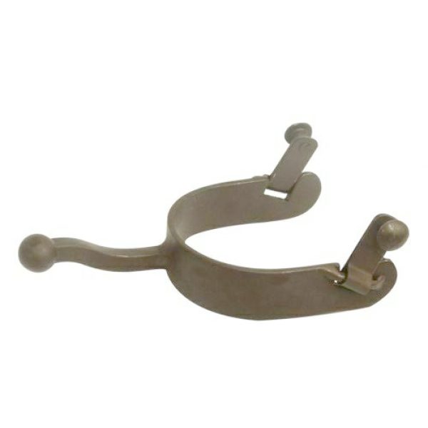 Showman Antique Brown Steel EQUITATION SPURS Ball End 1" Band &  2.5" Shank