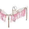 Showman BEJEWELED AZTEC Leather Bridle SUEDE FRINGE Breast Collar Reins Set - Image 3