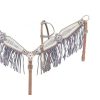 Showman BEJEWELED AZTEC Leather Bridle SUEDE FRINGE Breast Collar Reins Set - Image 4