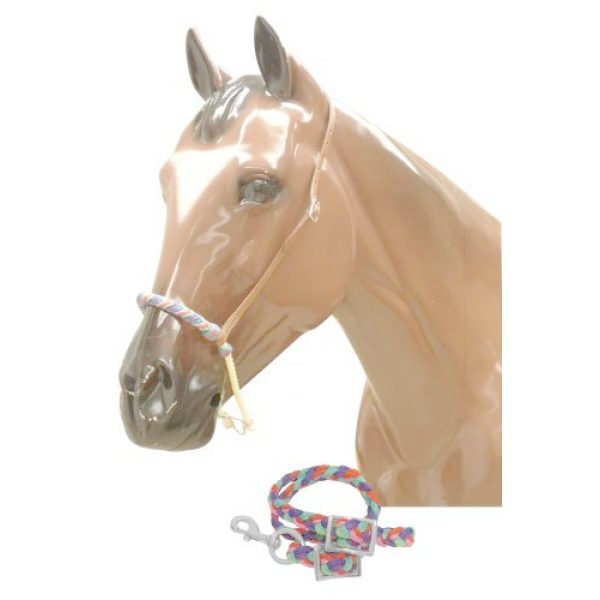 Showman Nylon Braided TIE DOWN with Braided Nylon Wax Covered ROPE Noseband - Image 2