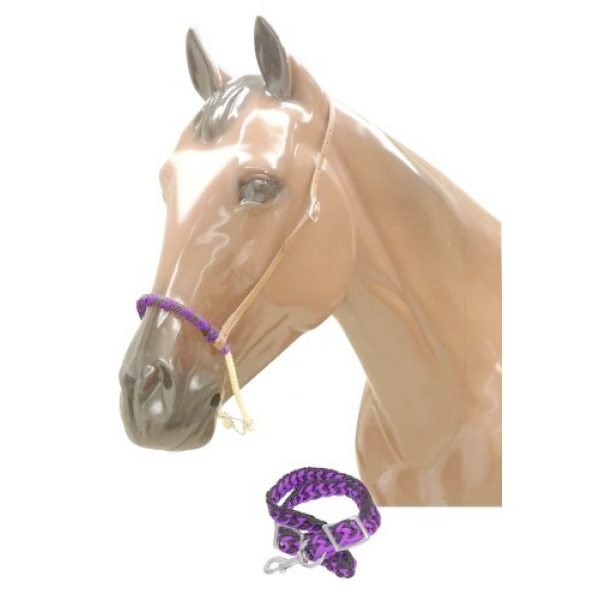 Showman Nylon Braided TIE DOWN with Braided Nylon Wax Covered ROPE Noseband - Image 9