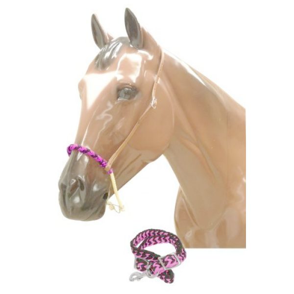 Showman Nylon Braided TIE DOWN with Braided Nylon Wax Covered ROPE Noseband - Image 8