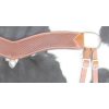 Showman BASKETWEAVE Tooled Leather TRIPPING COLLAR 4" wide Stainless Hardware - Image 3