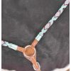 Showman TURQUOISE RED Beaded Navajo Leather Bridle Breast Collar Reins SET - Image 4