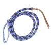 Showman OVER & UNDER WHIP Round Braided 4.5 ft Nylon Leather Popper & Knot Loop - Image 7
