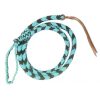 Showman OVER & UNDER WHIP Round Braided 4.5 ft Nylon Leather Popper & Knot Loop - Image 5