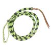 Showman OVER & UNDER WHIP Round Braided 4.5 ft Nylon Leather Popper & Knot Loop - Image 6