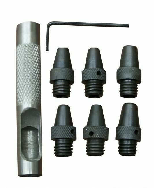 Heavy Duty LEATHER PUNCH, Punches Six Different Size Holes