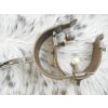 Showman GOLD PRAYING COWBOY Antique Brown & SILVER Show SPURS Men's Size - Image 6