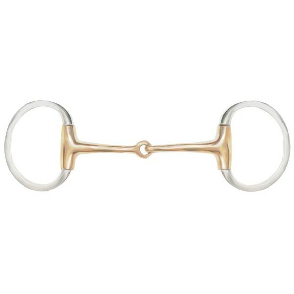 Showman S Curb Shank Smooth Snaffle Bit