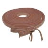 Showman 8 ft Argentina Cowhide Double Stitched Leather SPLIT REINS Bit Tie Loops - Image 4