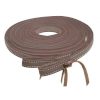 Showman 8 ft Argentina Cowhide Double Stitched Leather SPLIT REINS Bit Tie Loops - Image 5