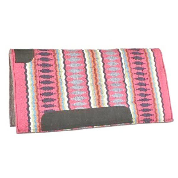 Showman SADDLE PAD 32" x 32" x 1" Acrylic NAVAJO Top with Felt Bottom - Image 2
