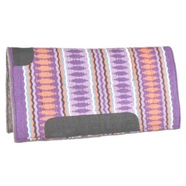 Showman SADDLE PAD 32" x 32" x 1" Acrylic NAVAJO Top with Felt Bottom - Image 3