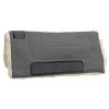 Showman Work Top 32" x 32" x 1" Heavy Canvas SADDLE PAD Kodel Fleece Bottom - Image 5