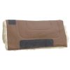 Showman Work Top 32" x 32" x 1" Heavy Canvas SADDLE PAD Kodel Fleece Bottom - Image 6